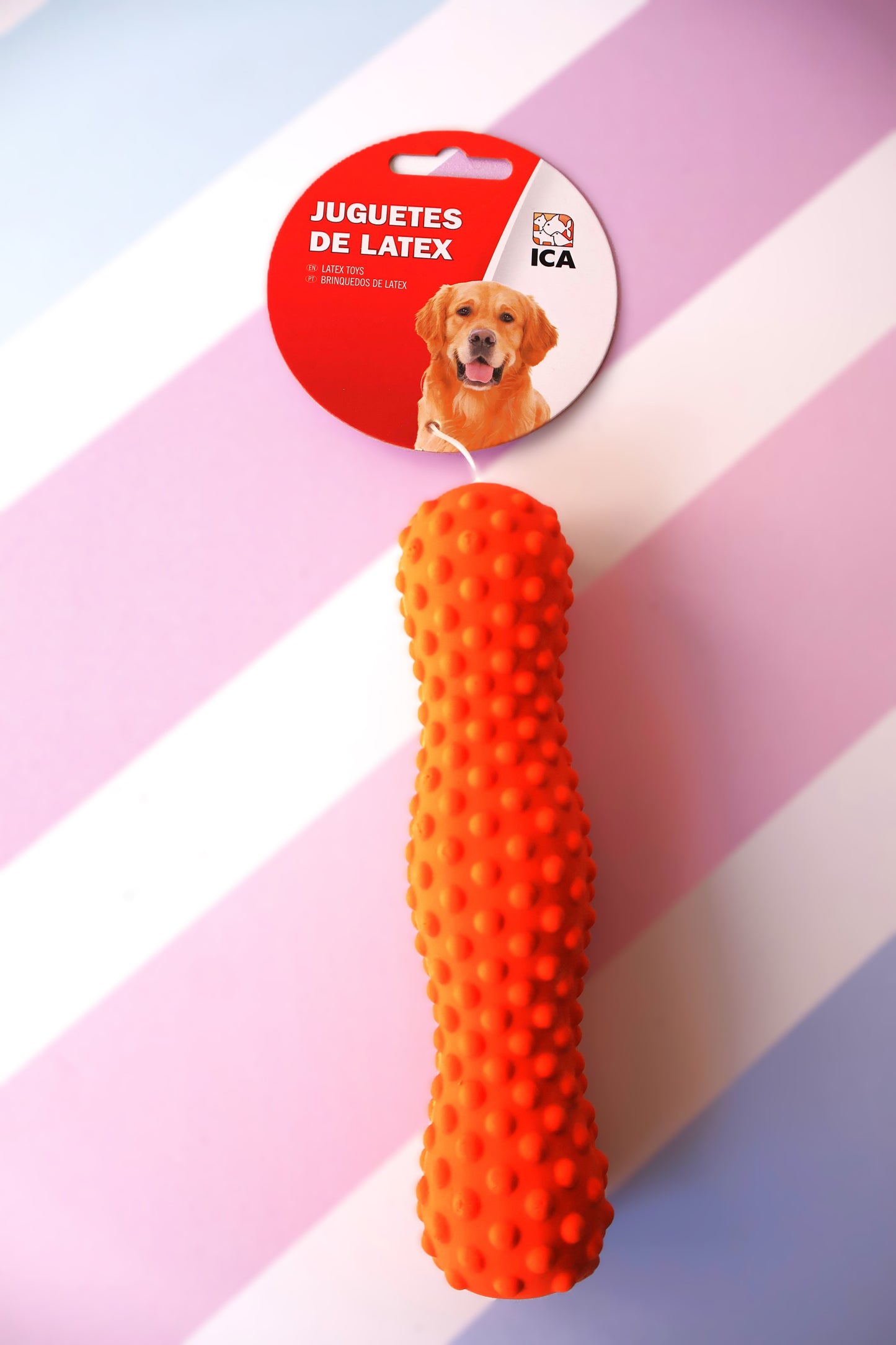 Latex dog toy. The squeaky sound will delight your dog!