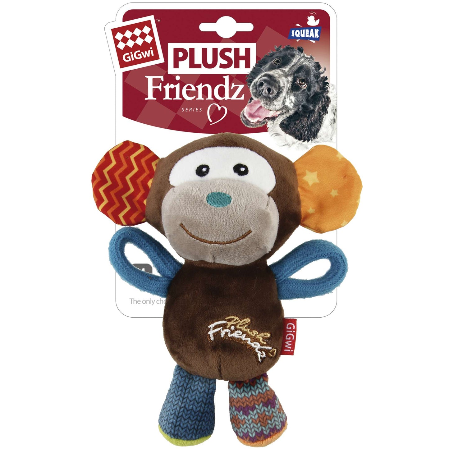 GiGwi Plush Friendz Mono ¡Ideal Cachorros y razas pequeñas!