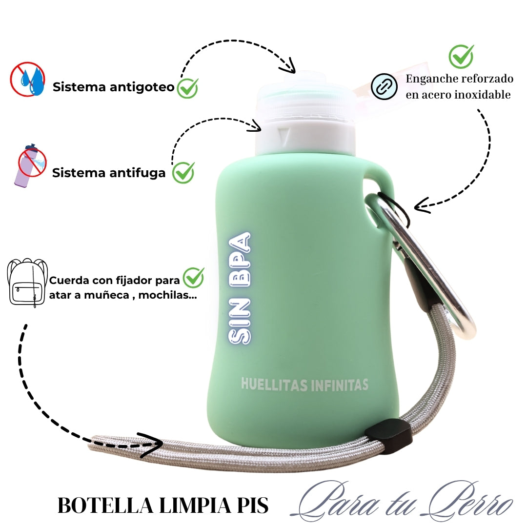 Botella limpia pipí perros Verde ¡Nuevo Color!