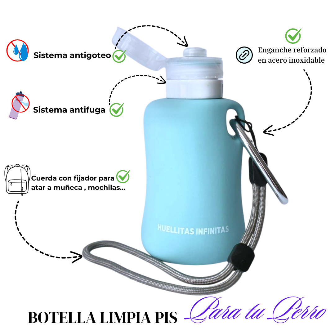 Botella limpia pipís perros Azul