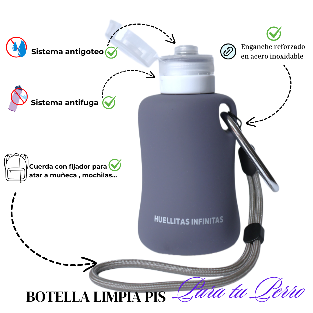 Botella limpia pipía perros Gris Pizarra