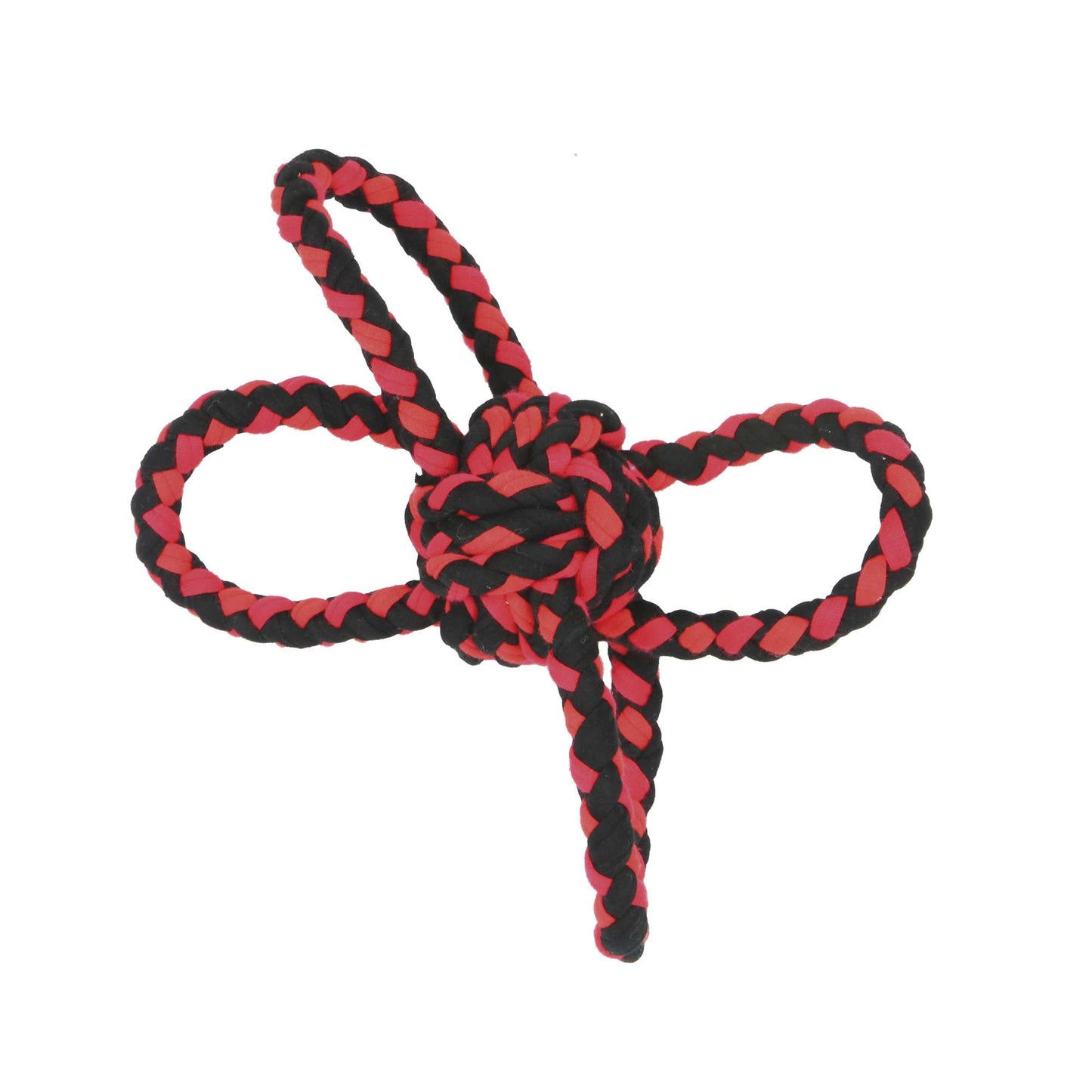 Dog toy. High-strength tested DENTAL rope with 4 handles