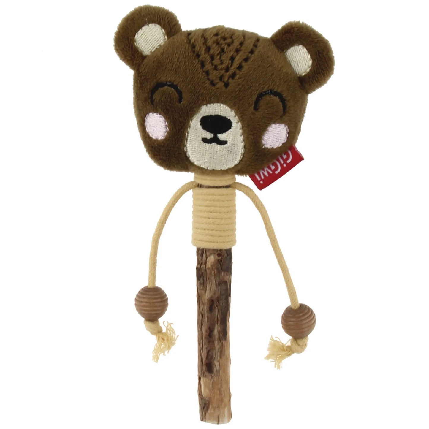 Cat toy. Eco line bear cat toy with silvervine by GiGWI – CATCH & SCRATCH with silvervine GiGwi