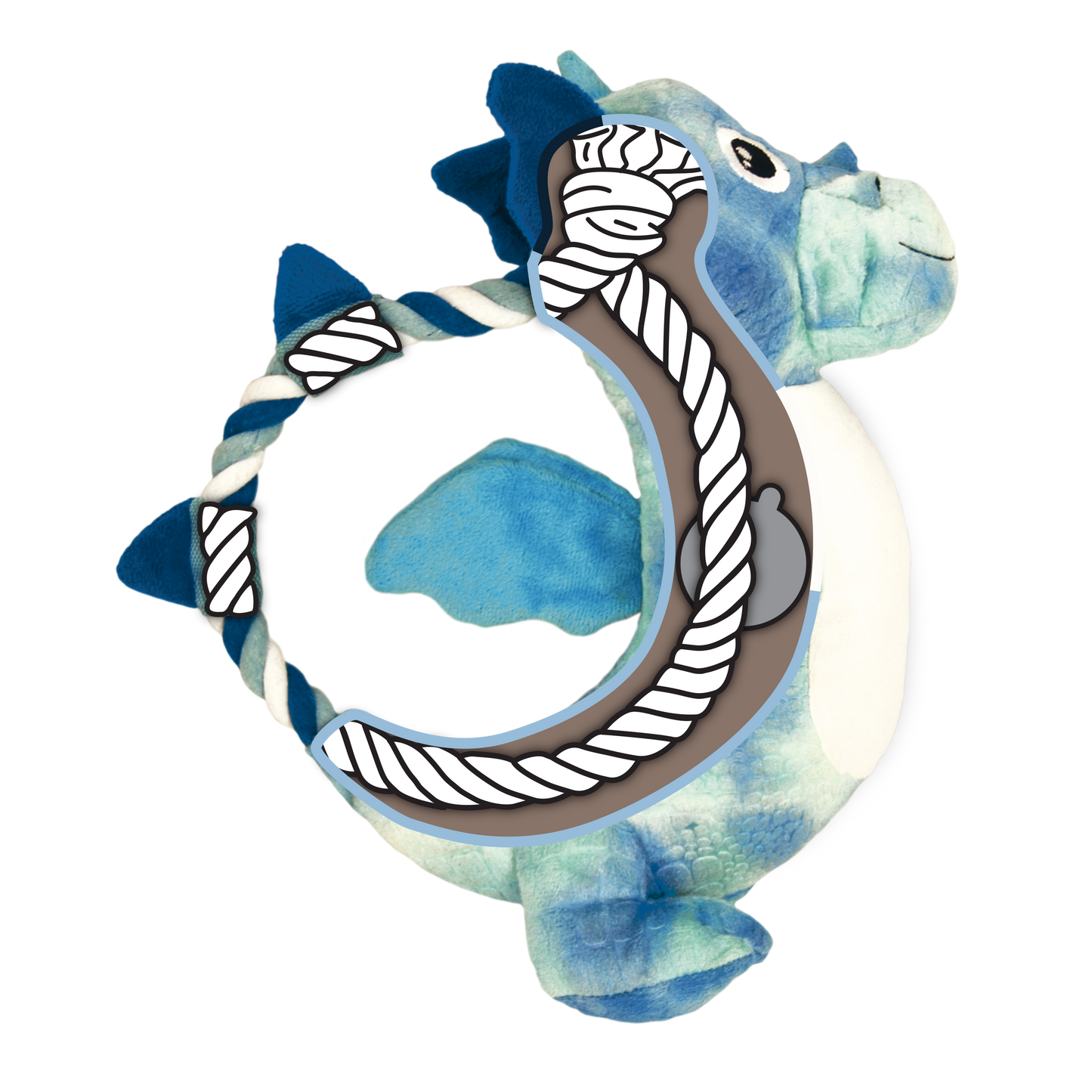 KONG Dragon with high resistance rope. KONG quality
