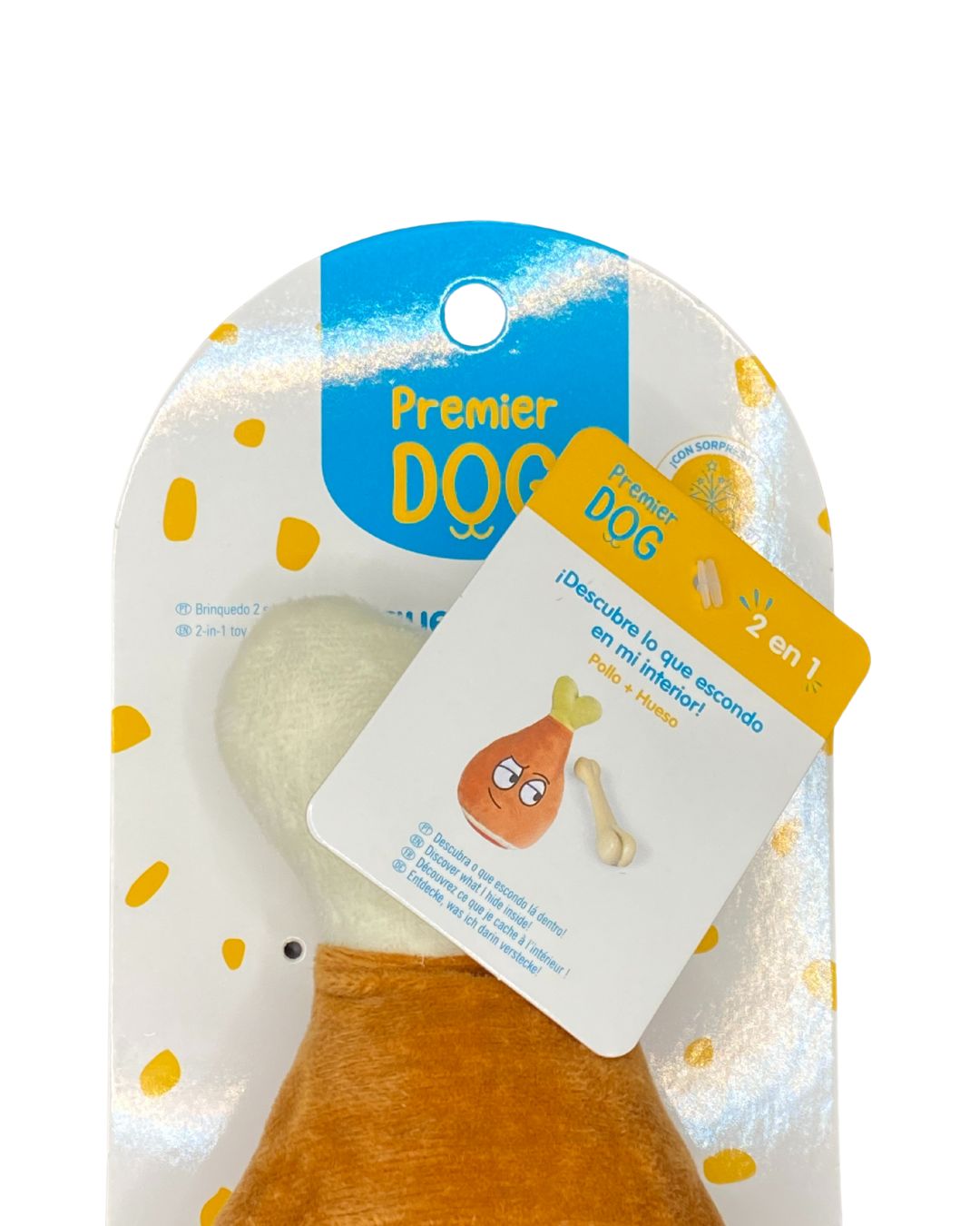 Juguete para perros. Juguete Nº1 Jamón de Juguete + Juguete Nº2 Hueso Premier DOG