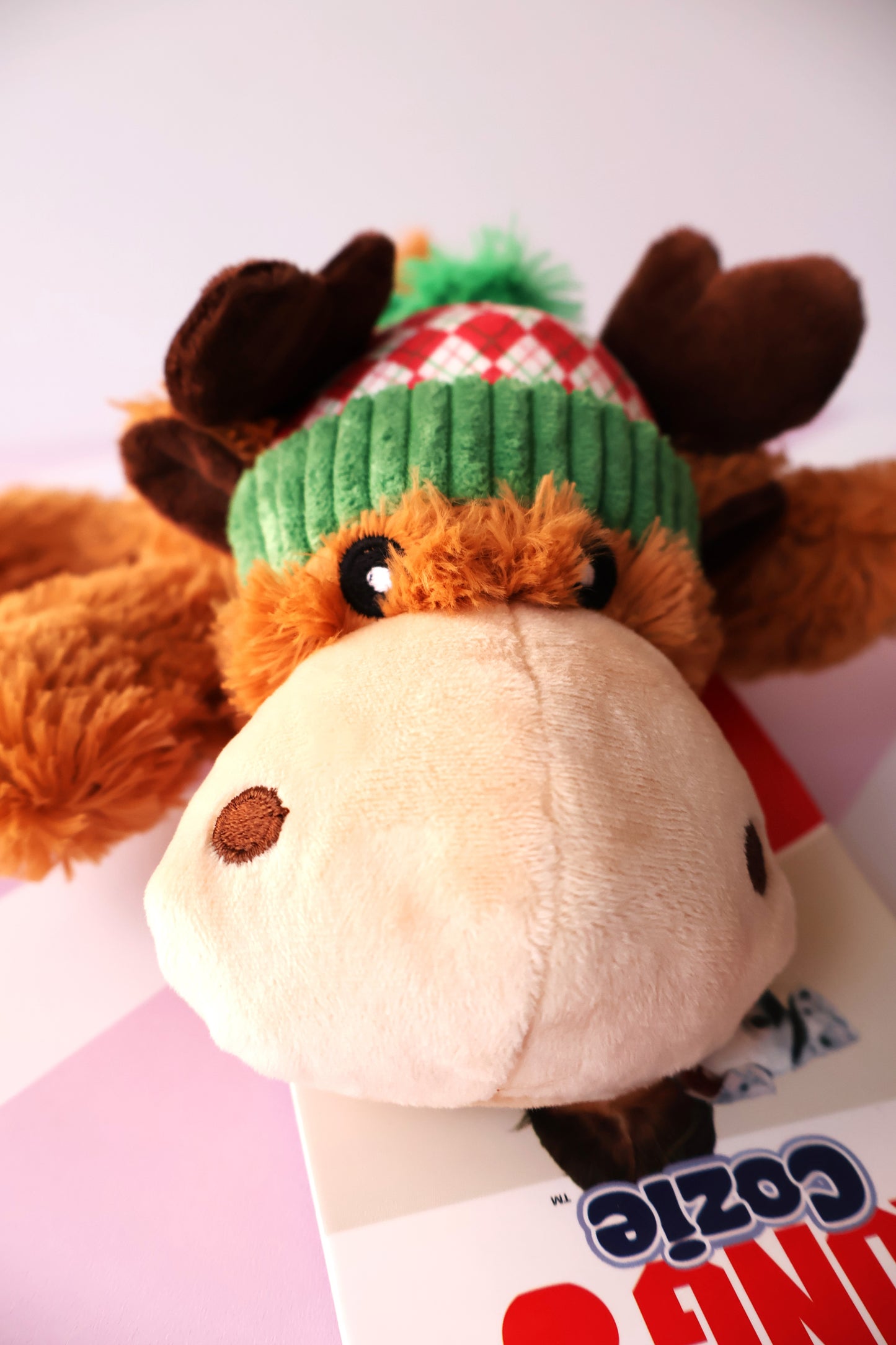 KONG Toy Donkey with Christmas Hat