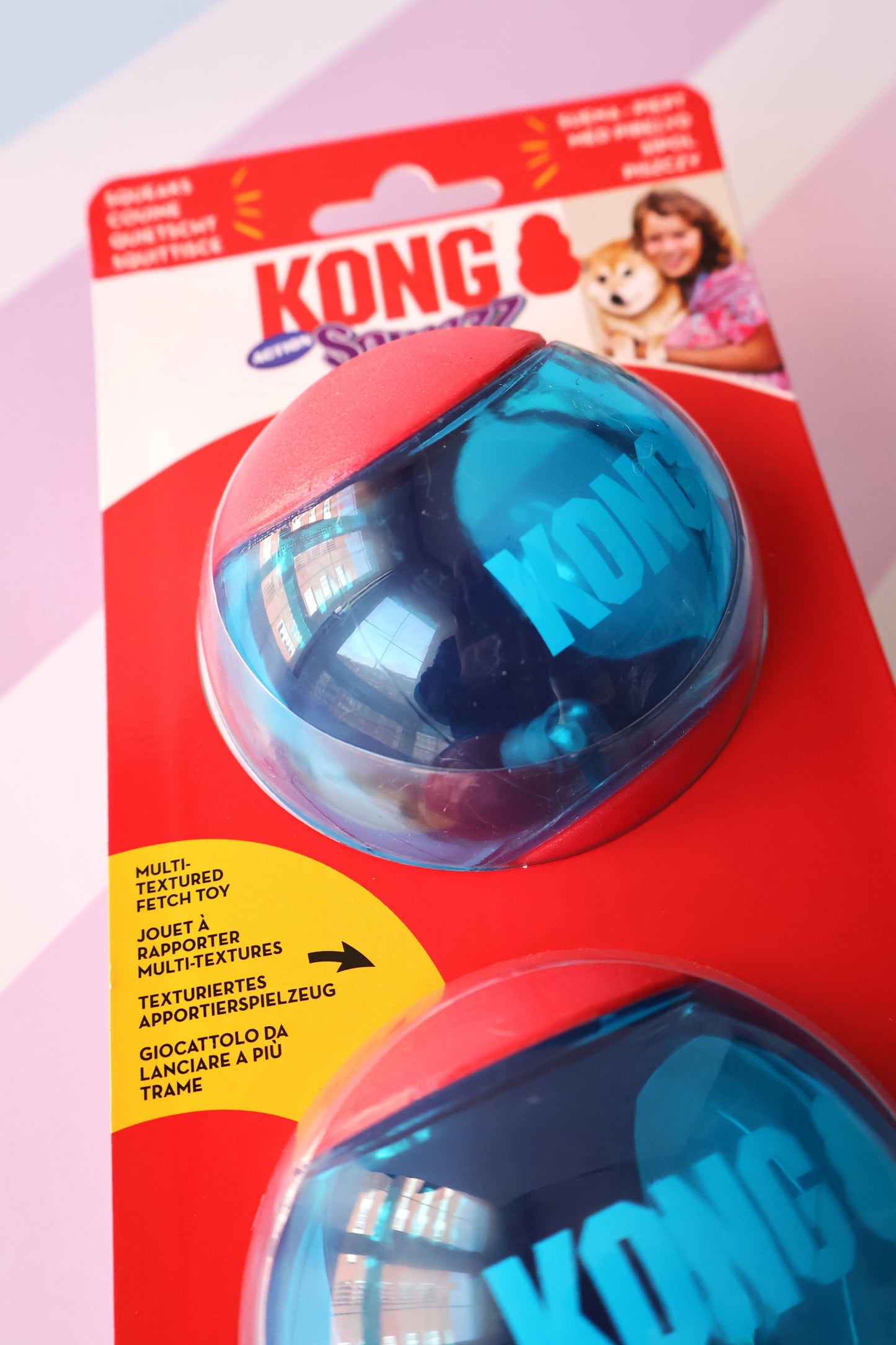 PACK Two KONG Balls Size L. Strong Resistance and Durability. KONG Guarantee