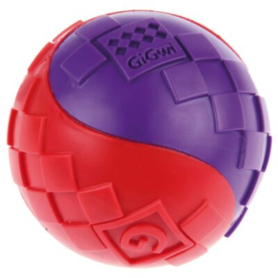 Pelota para perros Gigwi OFICIAL ultra-resistente. Medida Universal. Preparada para el juego más extremo. MAXIMO REFUERZO TPR de alta calidad.