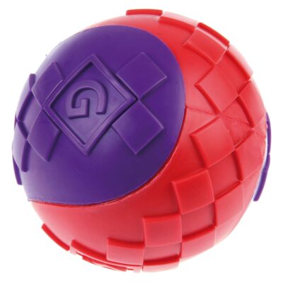 Pelota para perros Gigwi OFICIAL ultra-resistente. Medida Universal. Preparada para el juego más extremo. MAXIMO REFUERZO TPR de alta calidad.