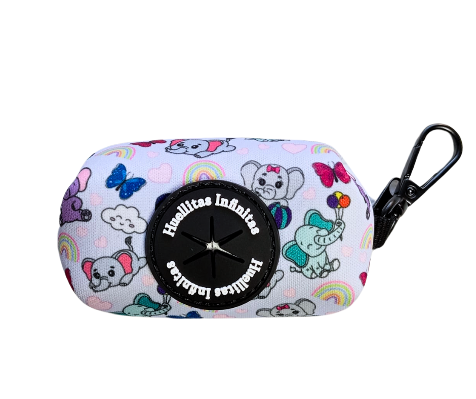 Funny Elephants Collection Pack consisting of: Harness + Leash + Bag Holder.