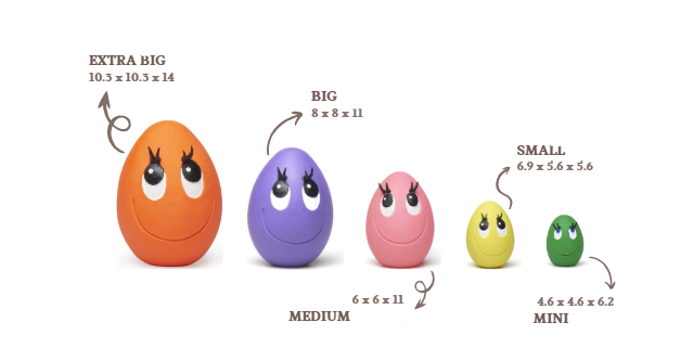 Latex Eggs /// Size BIG /// HEIGHT 15 CM - 4th Size 5 larger.