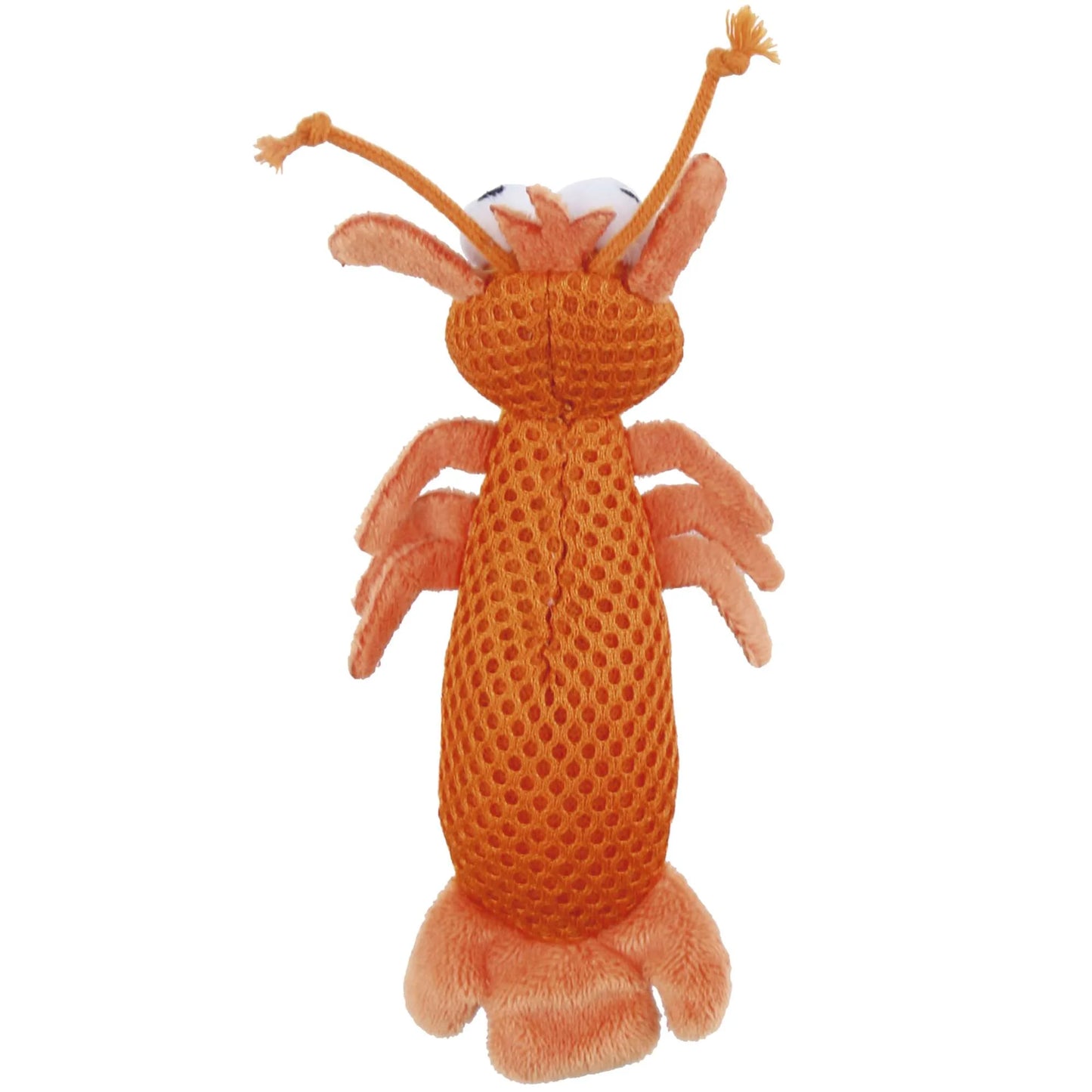 Cat toy. Shrimp-shaped dental toy with catnip for your cat.
