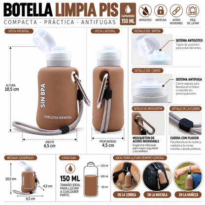 Botella Limpia Pipís Perros - Marrón Tierra
