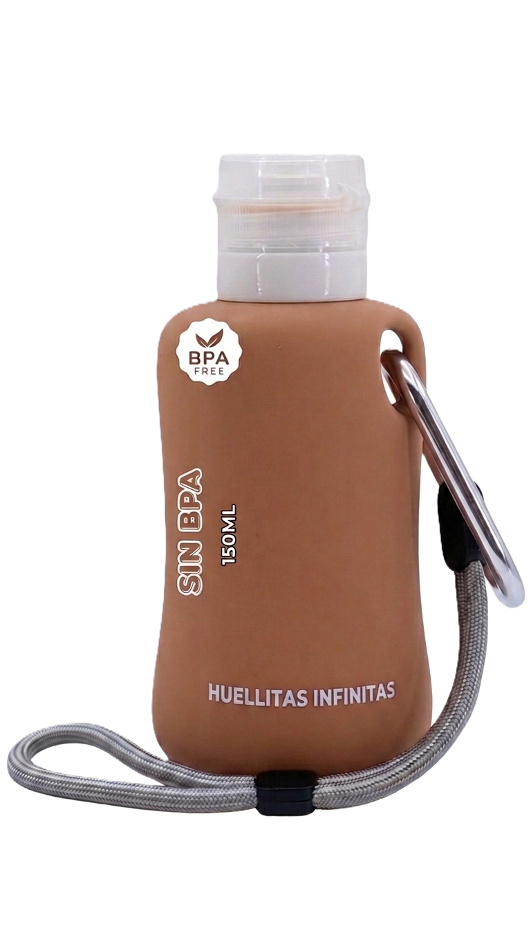 Blue pee clean bottle