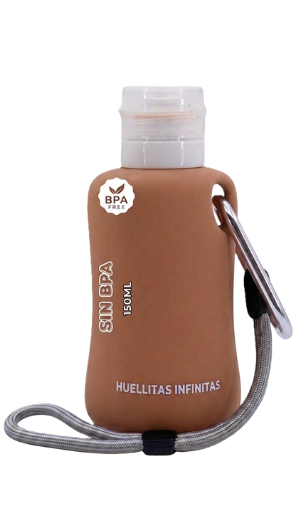 Blue pee clean bottle