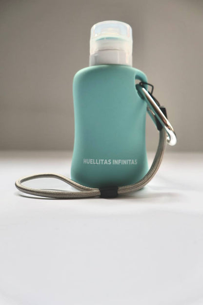 Blue pee clean bottle