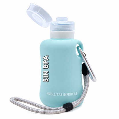 Blue pee clean bottle