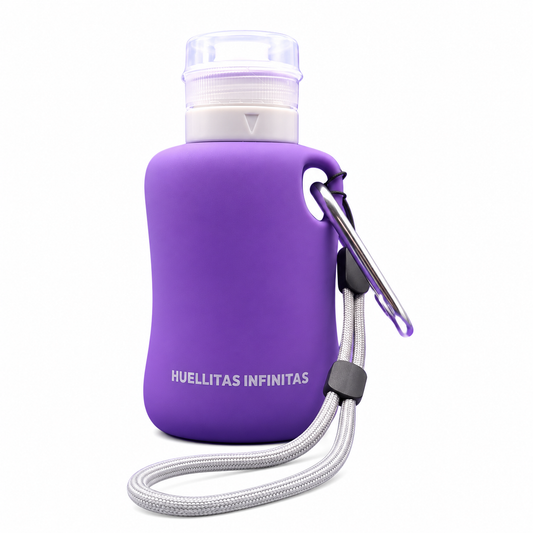Purple pee clean bottle