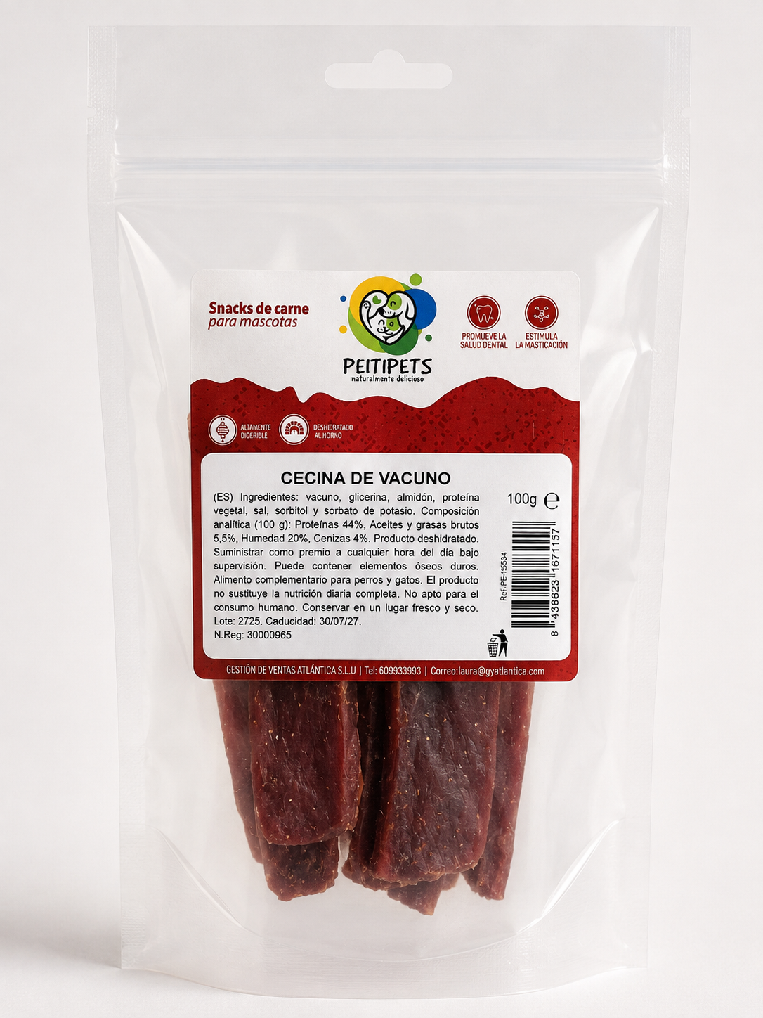 CECINA DE VACUNO para Perros 100 g