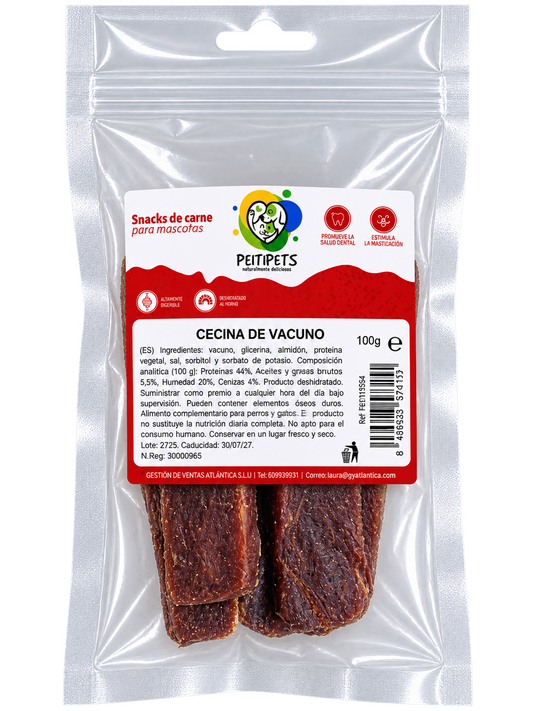 CECINA DE VACUNO para Perros 100 g