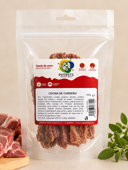 CECINA DE CORDERO. Peso: 100 GRMS.