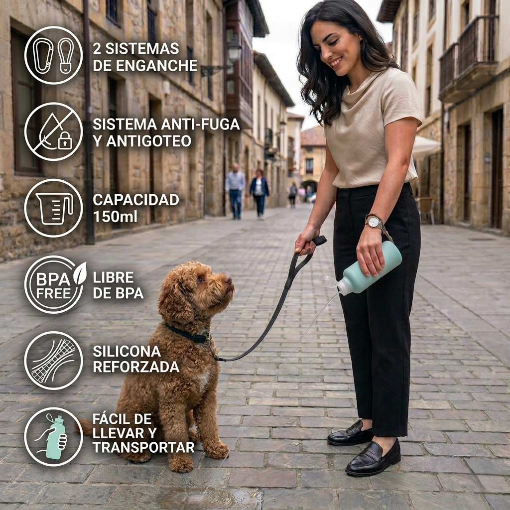 ¡Nuevo Color! Botella limpia pipís perros Tierra
