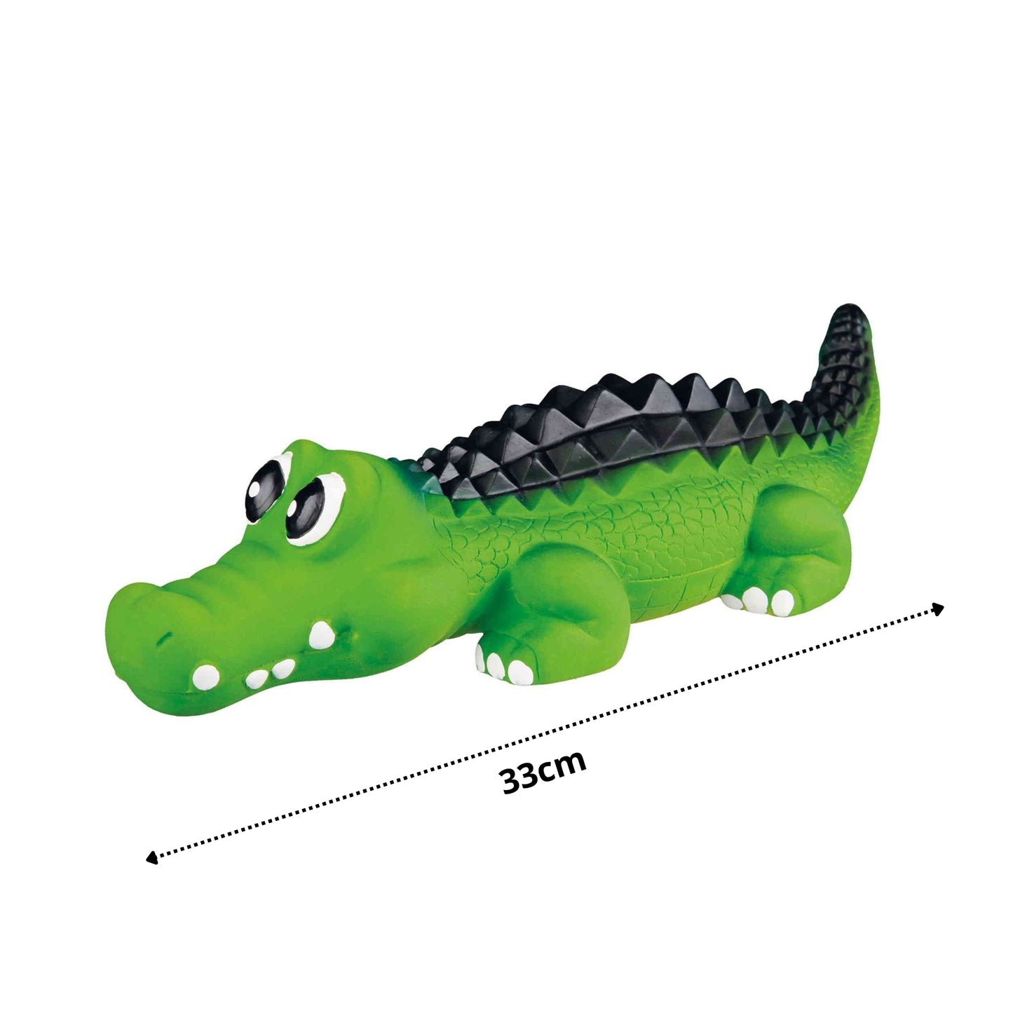 Juguete Cocodrilo de Látex con púas cuadradas