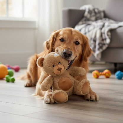 El Oso Teddy Eddy De Peluche Ecológico para tu Perro.+ Resistencia, Mejores Cosidos
