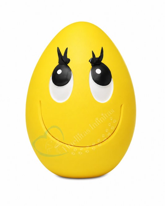 Huevo Juguete para Perros, Tamaño EXTRA BIG Talla XL 14cm x 10cm (de Alto x Ancho). El tamaño más grande NO TÓXICO. Huevos LANCO de Látex para perros