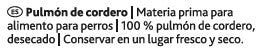 Snack Pulmón De Cordero 100% Natural Deshidratado Paquete 80gr