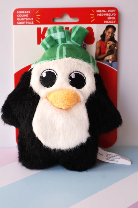 KONG Juguete Pingüino con gorrito