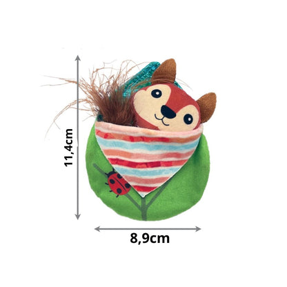 KONG PULL-A-PARTZ™ TUCK Ardilla y Bolsita 2 juguetes en 1