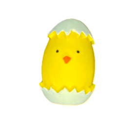 White Egg with blue eyes MINI SIZE. Special CHRISTMAS Edition.