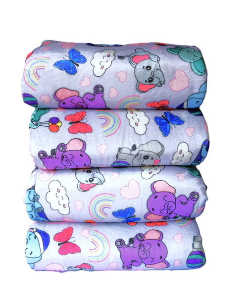 Manta  Funny Elephants Abrigaros al calor de los amiguitos elefantes más adorables.