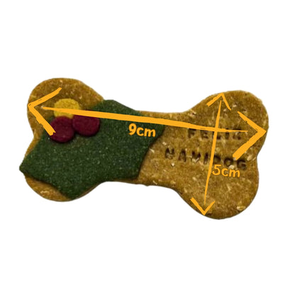 Petgalleta Huesito Navideño 8,5cm x 5cm