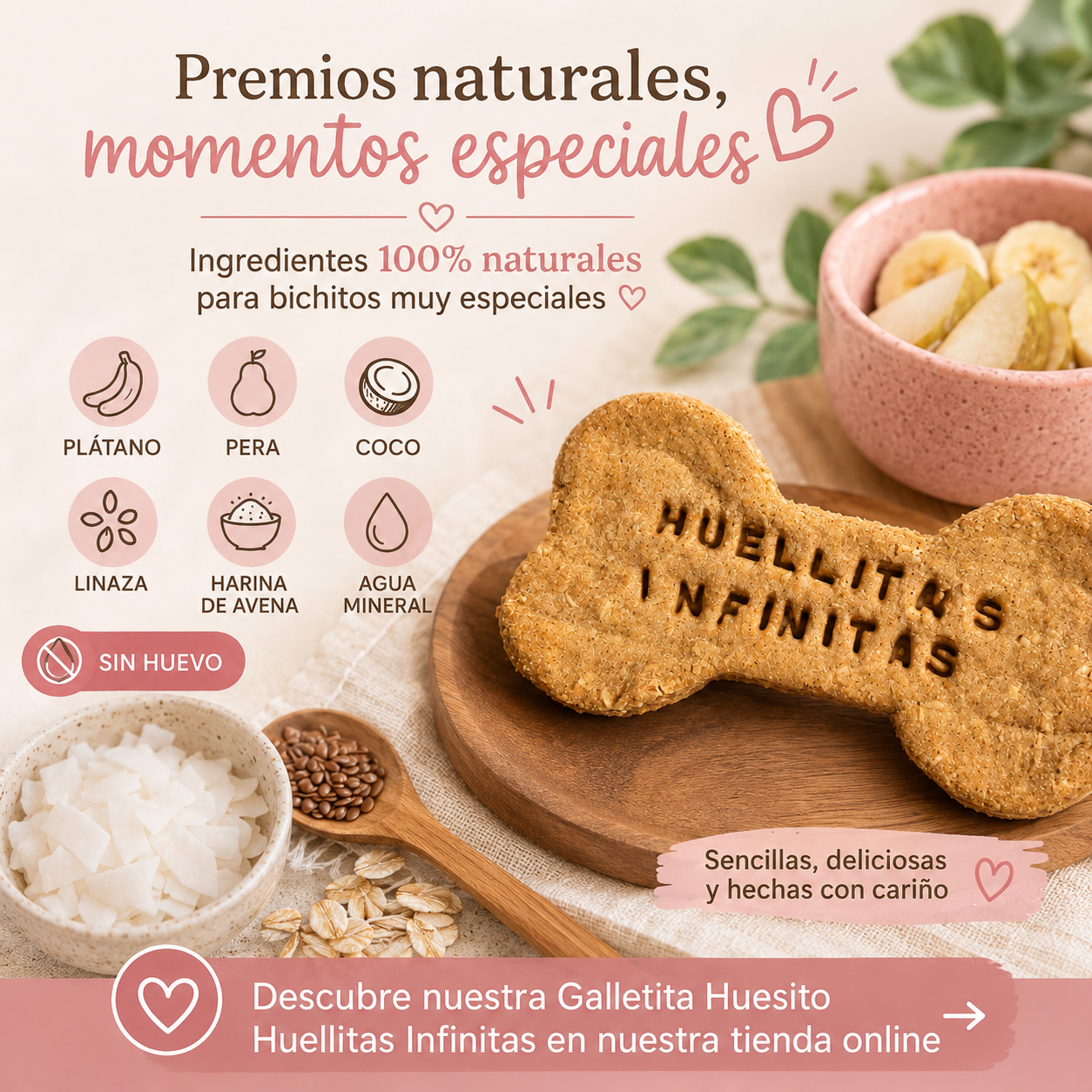 Petgalleta Huesito Huellitas Infinitas