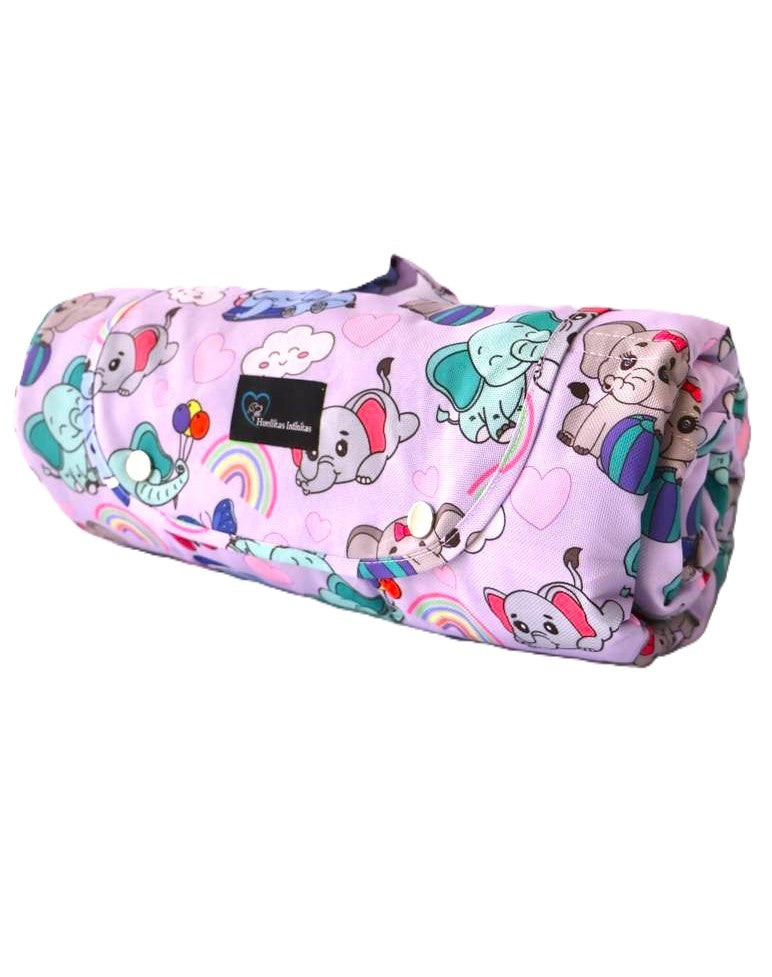 Cama Anti-arañazos + Waterproof Enrollable Colección Funny Elephants