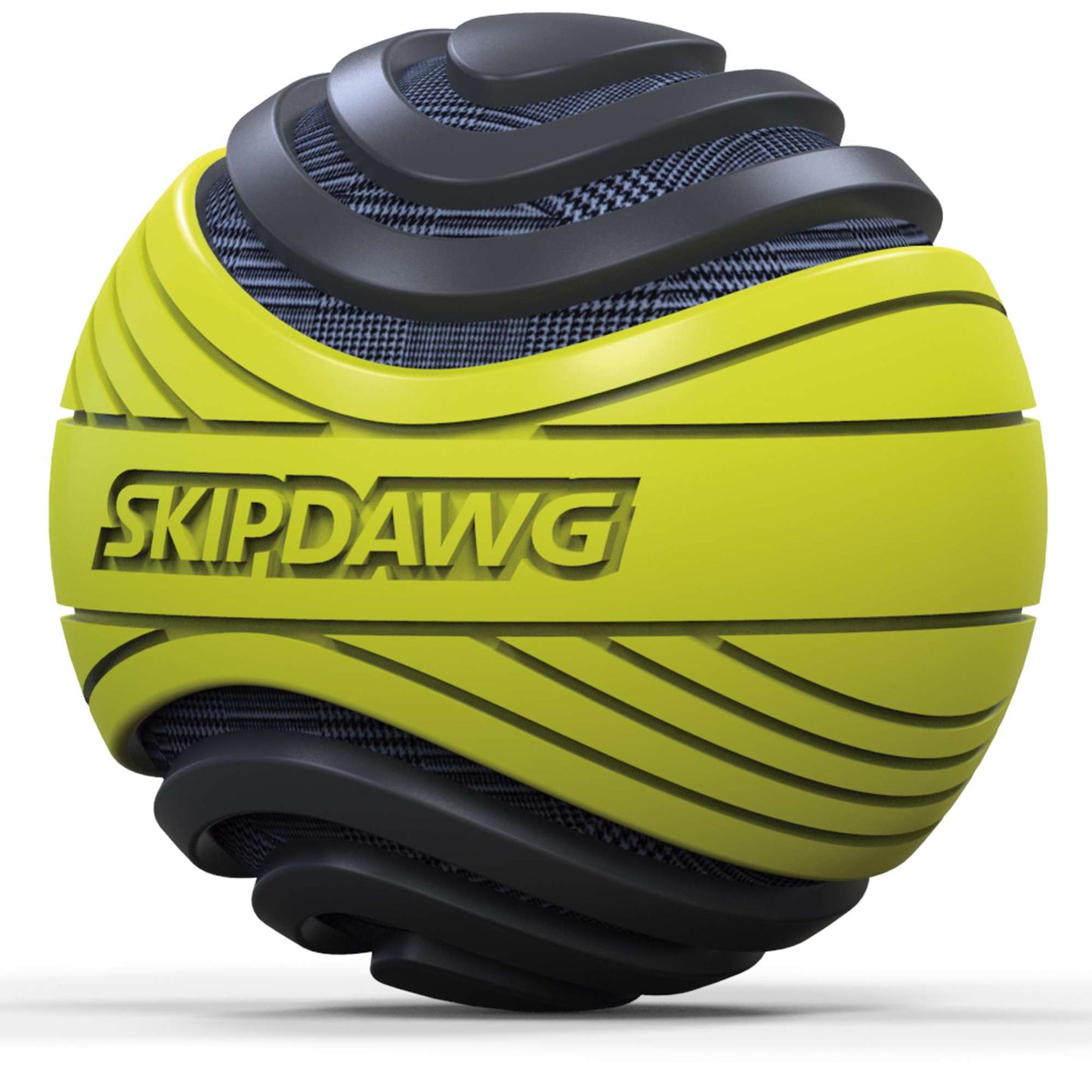 Pelota Skipdawg DuroFlex Amarilla y Gris. Comportamiento PERFECTO. Máxima Fiabilidad y Resitencia MEJOR refuerzo en TPR 5*