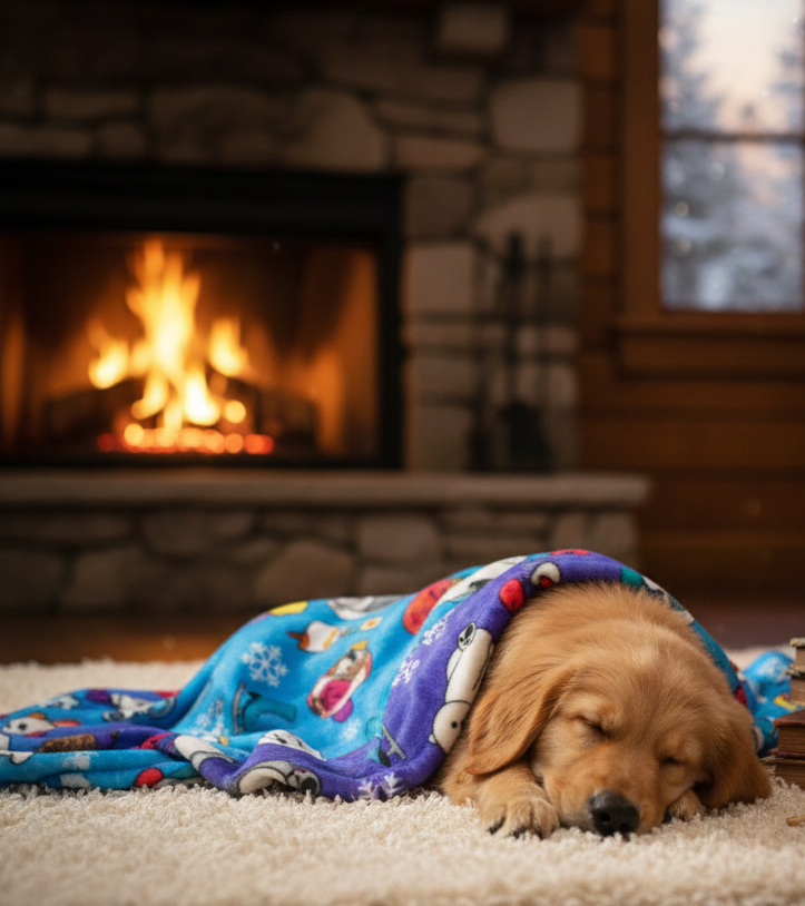 Manta Penguin Friends. Abrigaros al calor del precioso y divertido Mundo Polar