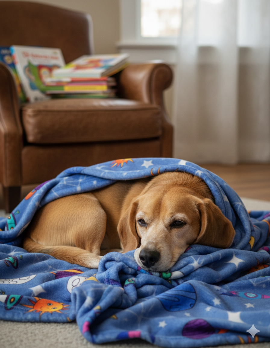 Manta Mundo Espacial. Abrigaros al calor del Universo más trepidante y divertido.