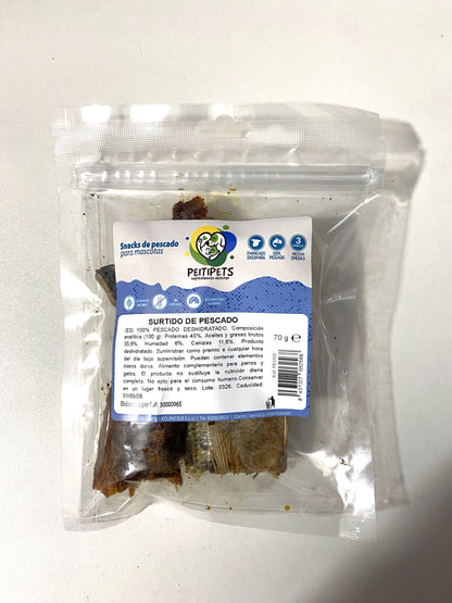SURTIDO DE PESCADO Peso: 70 GRMS. (Fish Bites)
