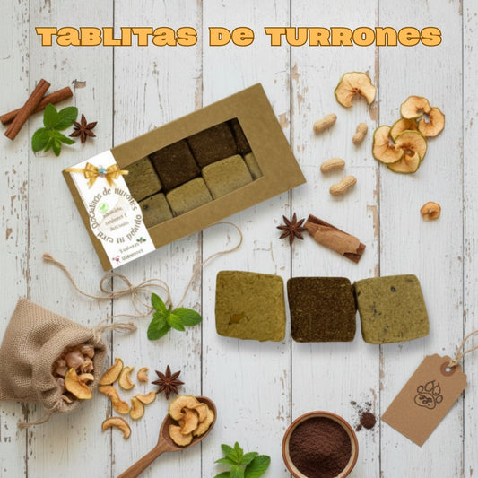 Paquete Con 20 Porciones de Turrón 100% Naturales de Reposteria Canina y Felina Profesional