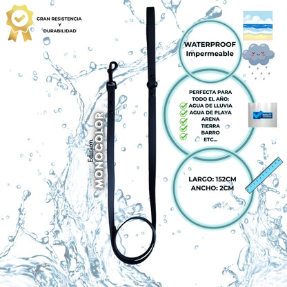 Correa Waterproof High Resistant Unicolor Negra. Creada para durar
