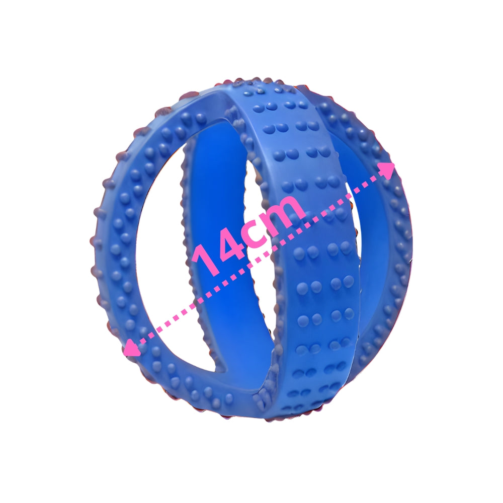 Roller Brutus toy with rubber puller for dogs with very strong jaws