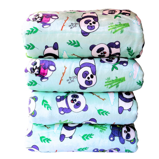 Sweet Pandas Blanket. Wrap up in the warmth of the most adorable Panda family. 