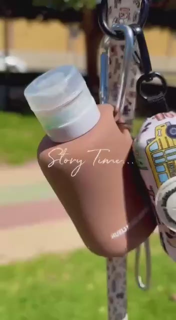 Blue pee clean bottle