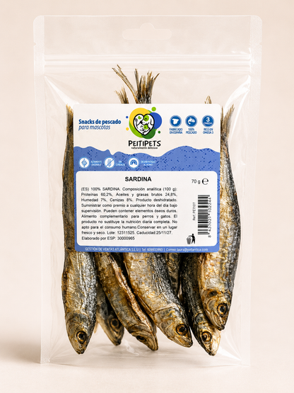 SARDINA DESHIDRATADA De 4 a 8 Unids. Peso: 70 GRMS