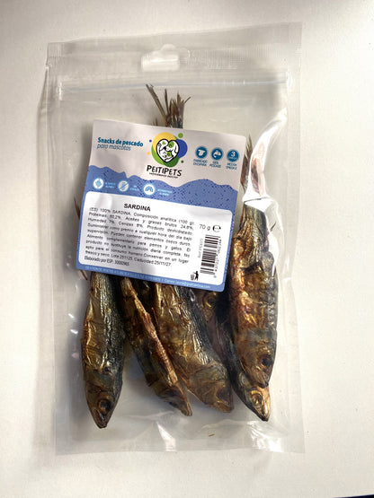SARDINA DESHIDRATADA De 4 a 8 Unids. Peso: 70 GRMS